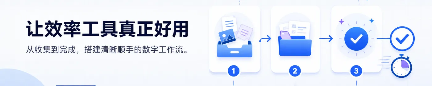 让效率工具真正好用:从收集到完成,搭建清晰顺手的数字工作流